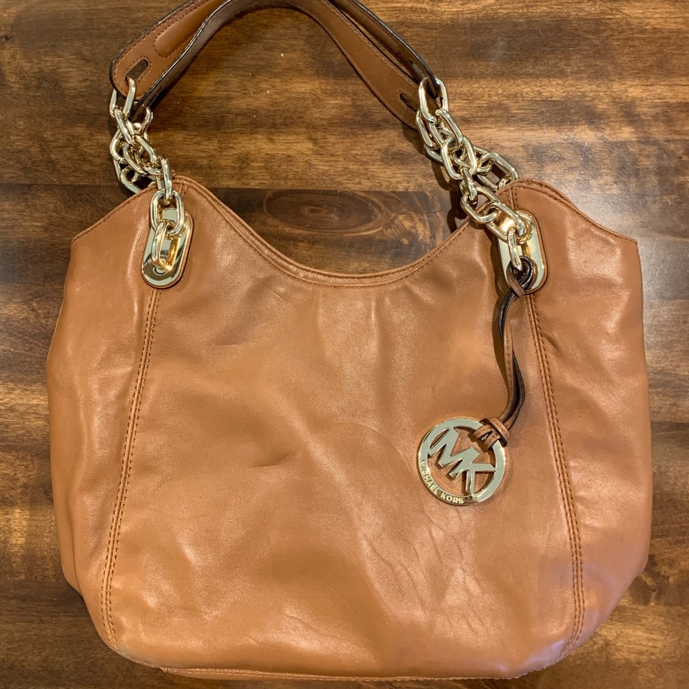Michael Kors - Taupe Soft Leather Purse